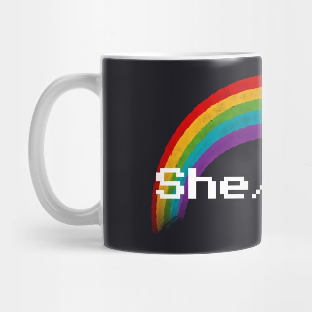 Rainbow Pronouns - She/They by FindChaos